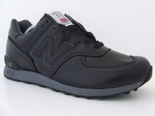New Balance Mens Leather Trainers 576 Premium KCL Black Sneakers Made 
