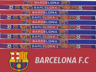 Barcelona Spain Ribbon Wristbands Set of 10