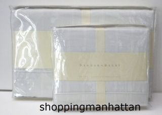 Barbara Barry KING 2pc Flat Sheet Pillowcases Set CURTAIN CALL ON CUE 