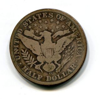 1901 O Barber Half Dollar See Detailed Scans Below