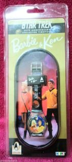 Barbie Ken Star Trek Collectors 30th Anniversary Timepiece Watch Spock 