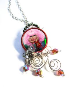 Nicki Minaj Pink Barbie Bich Necklace