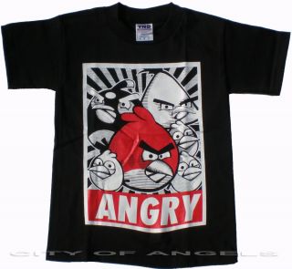 Angry Birds Band Funny T Shirt Kids XS s M L XL Propaganda Obey Crazy 