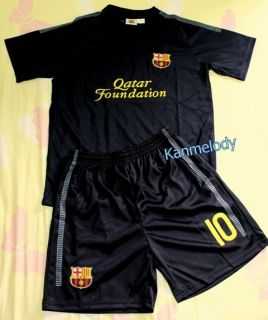 2011 2012 Youth Kids Barcelona Away Messi Soccer Jersey