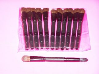BARE MINERALS MAKEUP DOUBLE ENDED BRUSH LOT OF 12X NEW SEALED