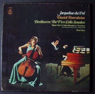 Jacqueline Du Pre Daniel Barenboim Beethoven Five Cello Sonatas Angel 
