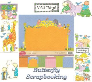 Zoo Baby Zoo Animals 12x12 Scrapbooking Kit Limited New