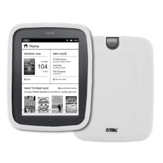 For Barnes and Noble Nook Simple Touch White Silicone Case