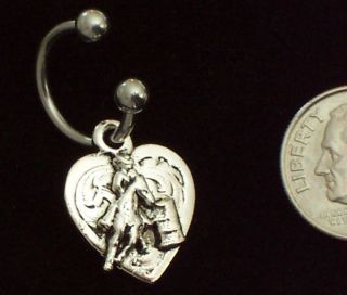 Barrel Racing Racer Belly Navel Ring Naval Rodeo Horse