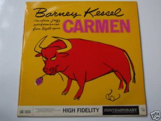 Barney Kessel Plays  Carmen  LP Mono Contemporary