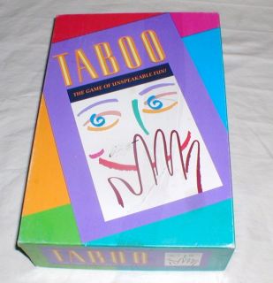 TABOO Games Of Unspeakable Fun 1989 100% COMPLETE BUZZER WORKS SEE 11 
