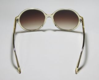 New Barton Perreira Bouvier Yellow Brown Round Lens Sunglasses Shades 