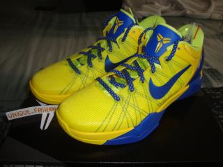 2012 Nike Kobe VII 7 Barcelona Barca Home Away Yellow US 7 5 UK 6 5 40 