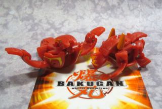Bakugan Red Pyrus Sky & Gaia Dragonoid 1380g Drago DNA