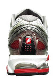 New Balance Mens Stabiliy Runing Shoes M1260RS White Silver Red Mesh 