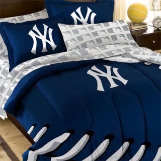   Yankees Full Bedding Set MLB NY Baseball Comforter Sheets Decor