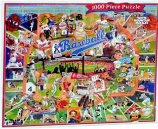 white mountain 1000 piece baseball puzzle new sealed