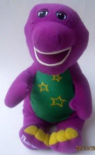 BARNEY Plush Toy Stuffed doll Figure Dinosaur Gift Kids Talking 