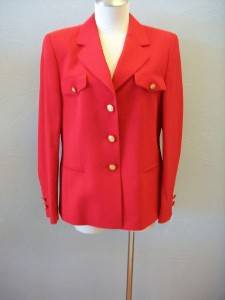basler women s red jacket size 8 retail $ 465