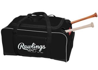 Rawlings Covert Baseball Softball Equipment Bat Bag Black