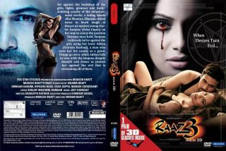 Raaz 3 3D 2012 Bollywood Movie DVD Bipasha Basu Emraan Hashmi