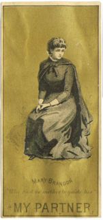 Mary Brandon in Bartley Campbells My Partner Theatrical Tradecard 