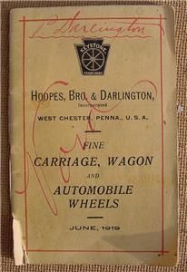 hoopes bro darlington wagon wheel brochure 1919 search