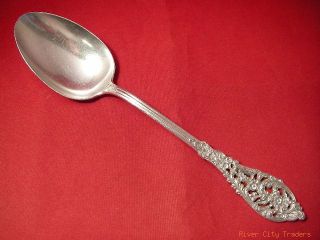 Reed Barton Sterling Florentine Lace Serving Spoon