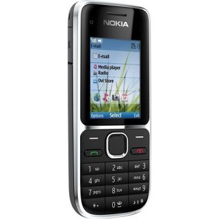 Nokia C2 01 Quad Band GSM Cell Phone Black Unlocked