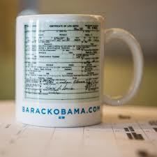 Barack Obama Made in The USA Birth Certificate Mug