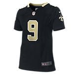 nfl new orleans saints game jersey drew brees girls football jersey $ 