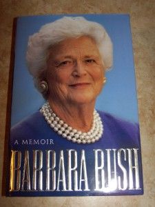 barbara bush signed 1994 book a memoir