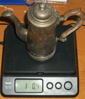 Made In England (Sheffield ?) Silver Tea / Coffee Pot Circa 1935 (?)