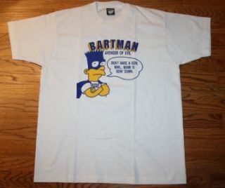 Vtg Notre Dame Bartman Simpson Top 10 Reasons to Hate Miami T Shirt 