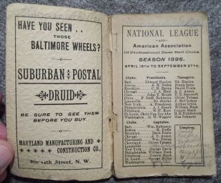 1896 Sterling Silver Baseball Park Season Pass issued by Chris Von Der 