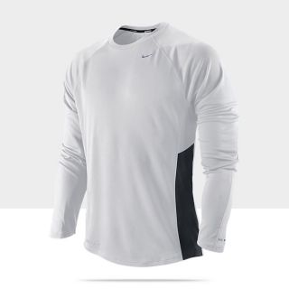 Nike Dri FIT UV Miler Long Sleeve Mens Running Shirt 404651_101_A