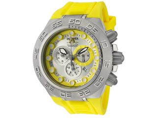 Invicta 1534 Subaqua Mens Watch   Stainless with Yellow Bezel