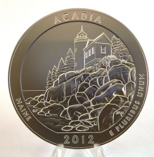 2012 P Acadia National Park, Maine, America the Beautiful 5 oz Silver 