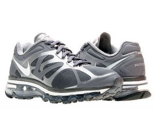 Nike Air Max+ 2012 Dark Grey/White Met​allic Womens Running Shoes 