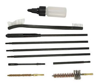 10 Piece .22 .223 Colt Rifle Gun Cleaning Kit Set Cleaning Rod 