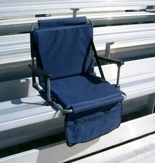 AS SEEN ON TV STADIUM MASTER Navy Blue Stadium Bench Seat  FREE 
