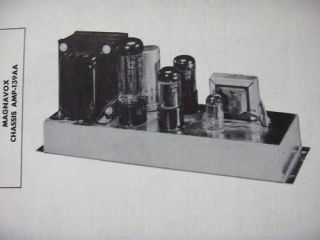 magnavox amp 139aa amplifier photofact  5 00