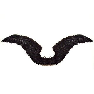 Black Feather Angel Wings Large Halloween Costume HALO fairy men women 
