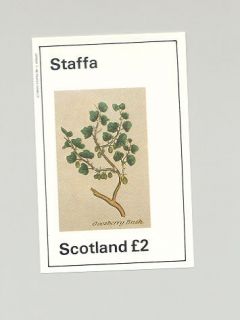 Staffa (Br. Local) 1982 Gooseberry Bush Plants 1v Deluxe S/S NH