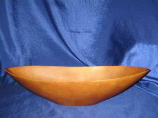 donna karan hand carved mango wood natural boat bowl time