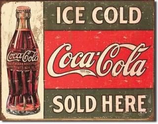 Tin Sign Coca Cola   Coke Classic Vintage Nostalgic Metal 16x13