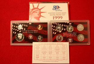 1999 SILVER PROOF SET [9 PIECE] (50 AVAILABLE) 