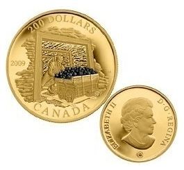 Newly listed 2009 Canada 22kt Gold $200 Coin   Coal Mining Trade
