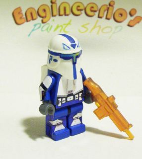 LEGO Custom blue mandalorian clone trooper delta squad minifigure army 