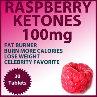 RASPBERRY KETONES 100mg   Weight Loss Fat Burn Diet 30 Tablets 